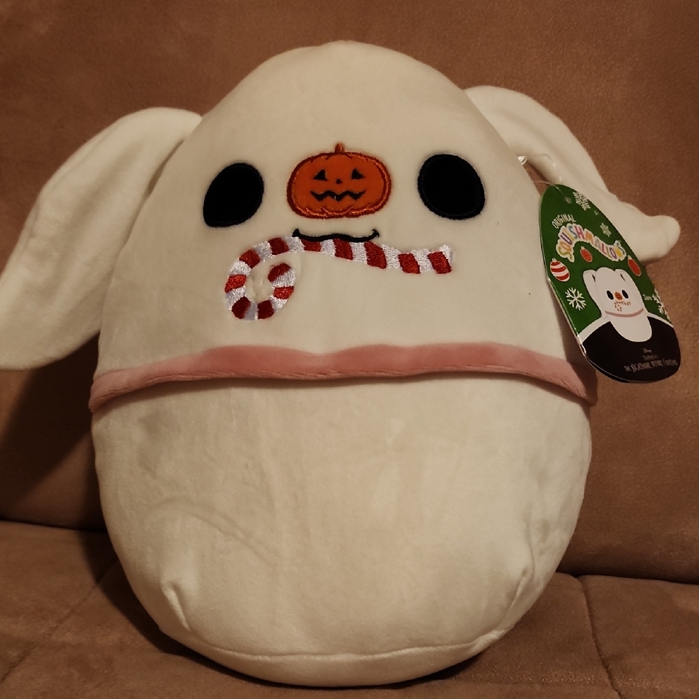 Squishmallows 8" Nightmare Before Christmas Zero with Candy Cane